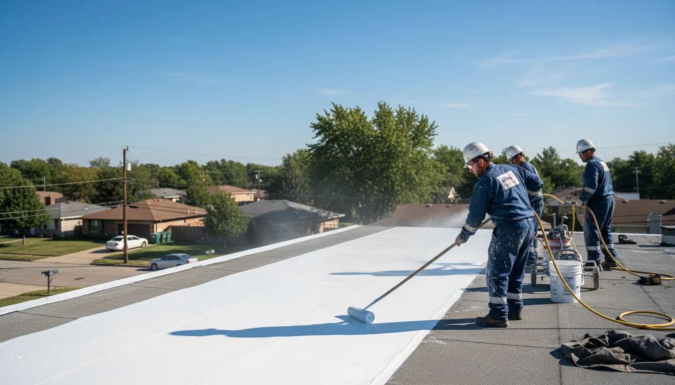 Commercial roof coating in Charleston, IL near me
